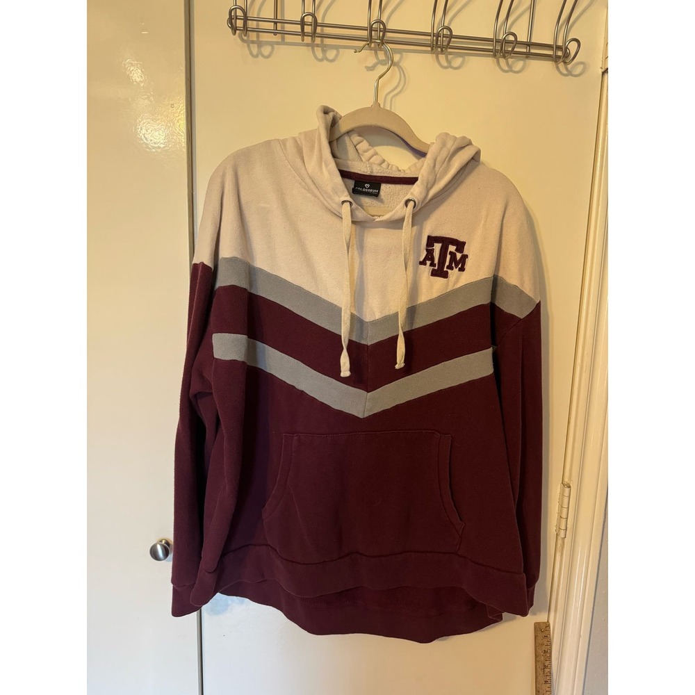 Texas A&M Aggies plus size oversize maroon Colloseum hoodie